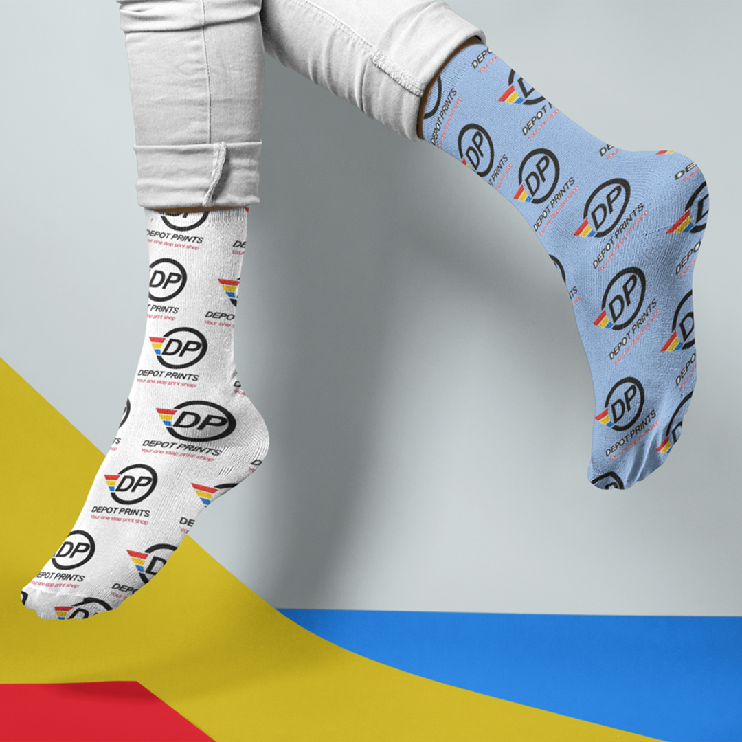 Custom Sublimation Socks, Athletic Socks, 3D Printing, Graduation Socks