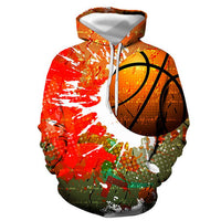 
              BASKETBALL GRAPHIC 3D HOODIE- Hoodie
            