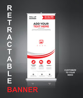 
              Custom Printed Retractable BANNER and STAND
            